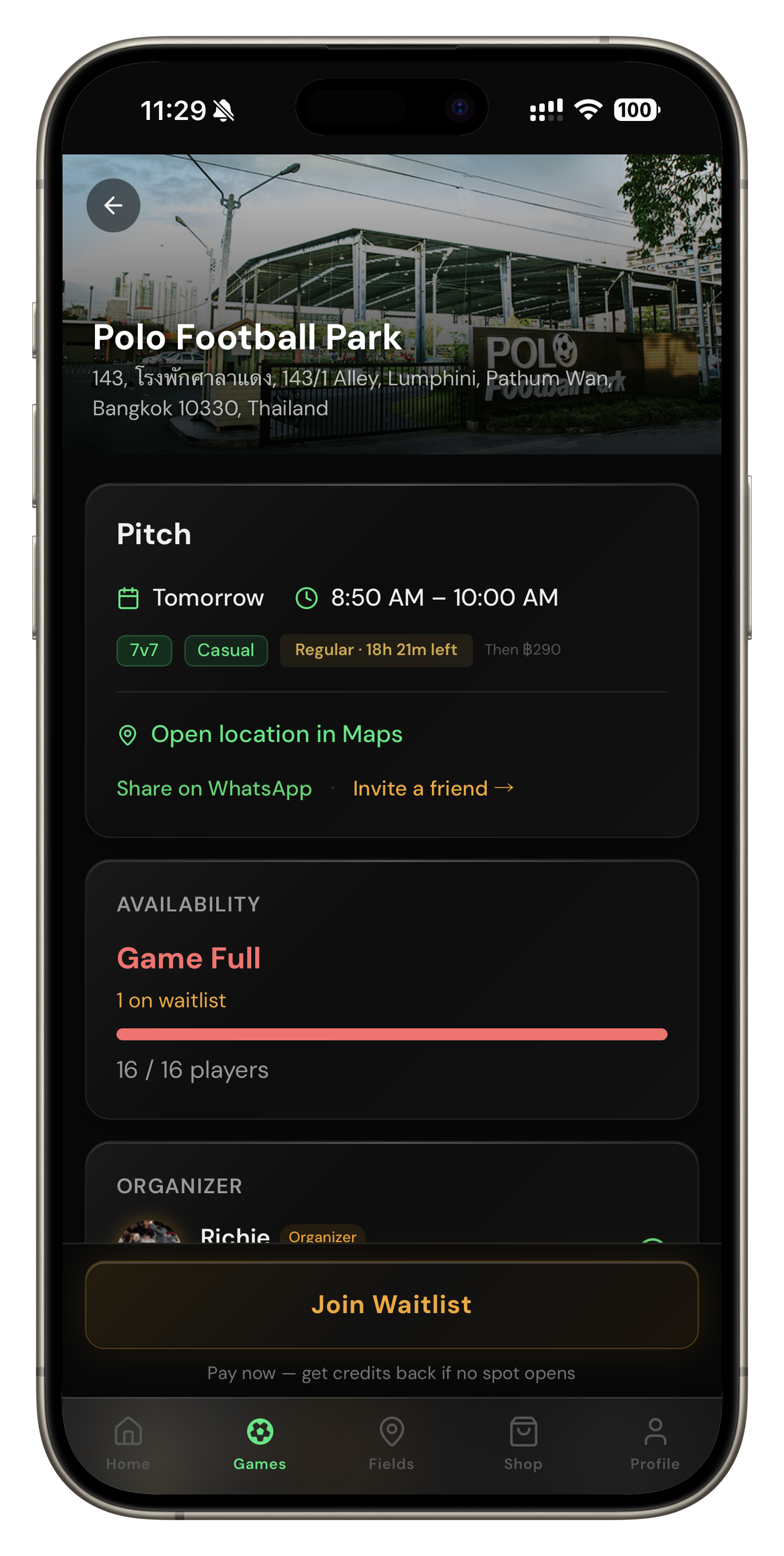 KickHub app
