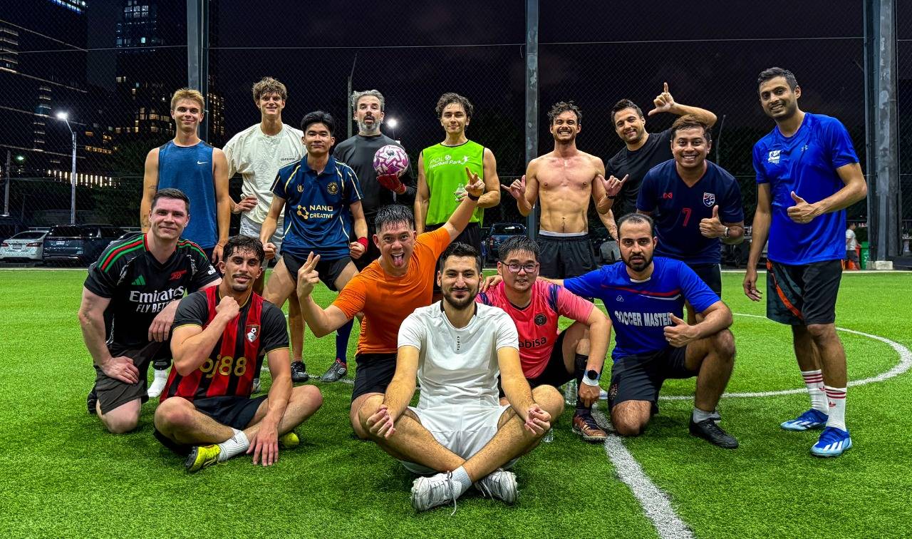 KickHub players gathered at POLO Football Park, Bangkok